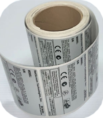 Industrial labels and panels