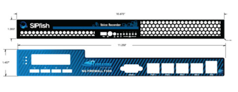 Membrane switch control panel assembly manufactured by Bradley Nameplate